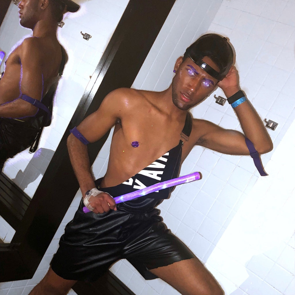 Cyber-Strobe Male Costume Set